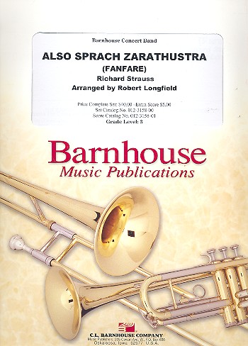 Also sprach Zarathustra (Fanfare)&nbsp;&nbsp;für Blasorchester&nbsp;&nbsp;Partitur und Stimmen