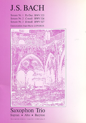 6 Sonates en trio Band 1 für 3 Saxophone&nbsp;&nbsp;(SABar)&nbsp;&nbsp;Stimmen