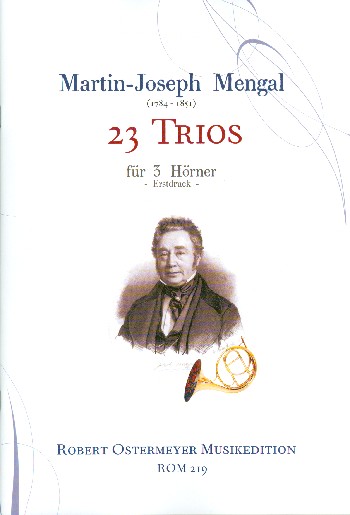 23 Trios für 3 Hörner  Partitur und Stimmen  