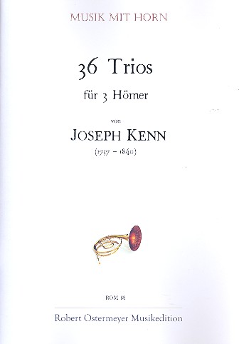 36 Trios für 3 Hörner  Partitur und Stimmen  