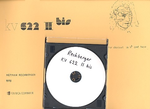 KV622 II bis (+CD) for clarinet and tape  archive copy  
