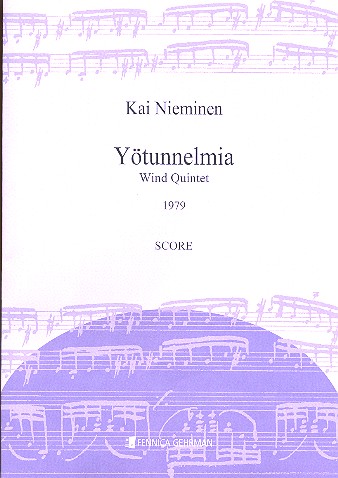 Yötunnelmia for wind quintet  score  archive copy