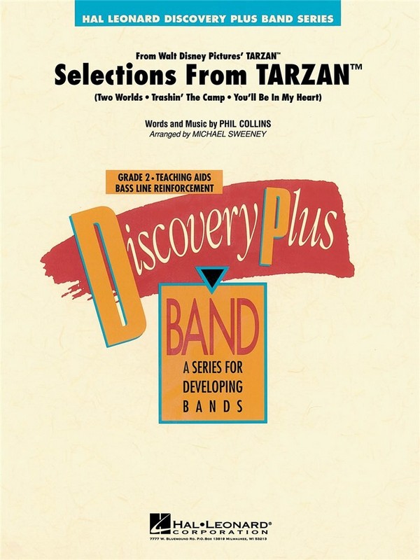 Selections from Tarzan: for concert band  score and parts  