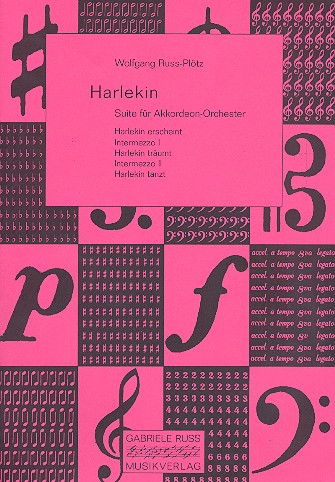 Harlekin  für Akkordeonorchester  Partitur