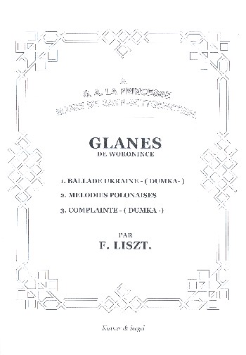 Glanes de Woronince  für Klavier  