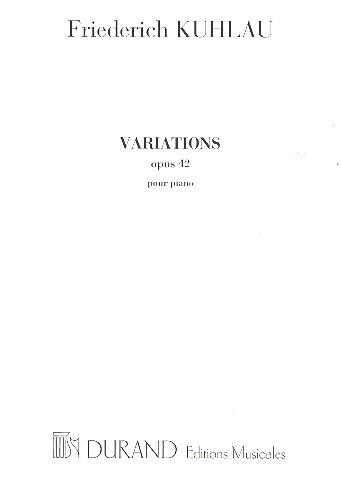 Variations op.42 &nbsp;&nbsp;pour piano&nbsp;&nbsp;