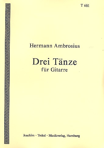 3 Tänze  für Gitarre  