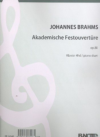 Akademische Festouvertüre op.80   für Orchester   für Klavier zu 4 Händen