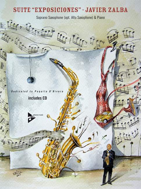 Suite Exposiciones  for soprano saxophone and piano (+CD)  