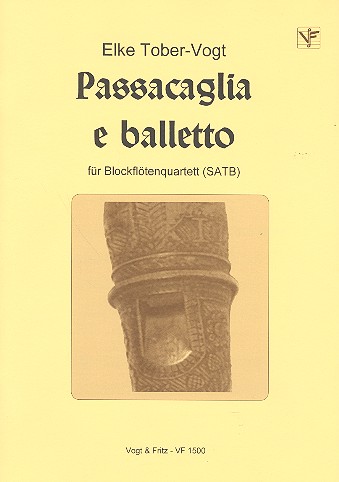 Passacaglia e balletto für 4 Blockflöten  (SATB)  Partitur
