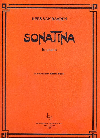 Sonatina in memoriam Willem Pijper&nbsp;&nbsp;für Klavier&nbsp;&nbsp;