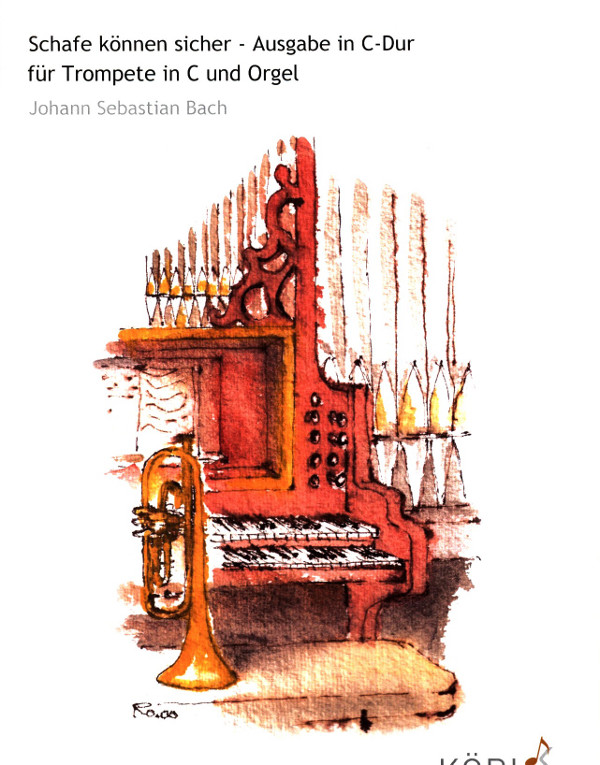 Schafe können sicher weiden&nbsp;&nbsp;für Trompete in C und Orgel&nbsp;&nbsp;