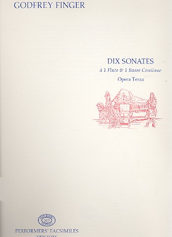10 Sonaten op.3 für Flöte und Bc  Faksimile  