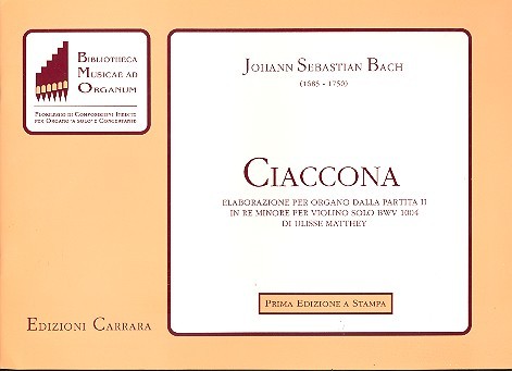 Ciaccona in re minore BWV1004  per organo  