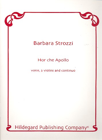 Hor che apollo for voice, 2 violins and Bc    