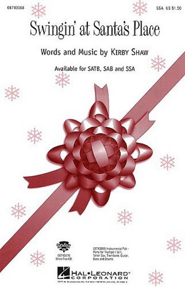 Swingin'at Santa's Place for female&nbsp;&nbsp;chorus and instruments&nbsp;&nbsp;vocal score