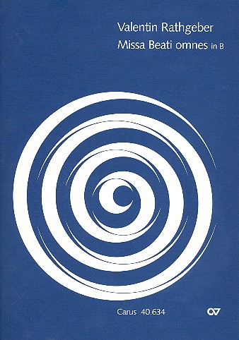 Missa Beati omnes B-Dur op.1,4  für Soli, gem Chor, 2 Violinen und Bc  Partitur