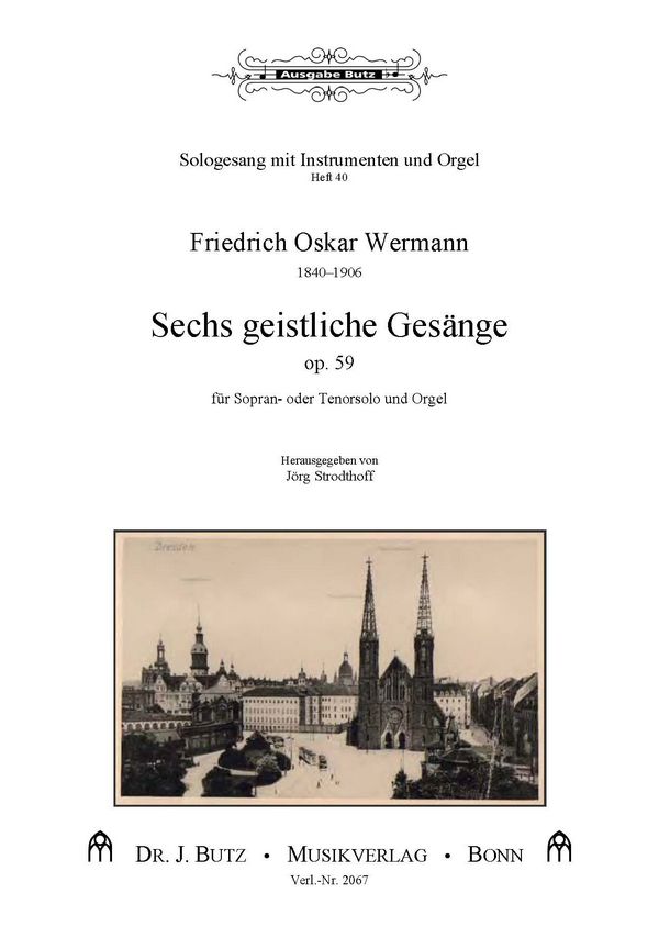 6 geistliche Gesänge op.59&nbsp;&nbsp;für Sopran (Tenor) und Orgel&nbsp;&nbsp;