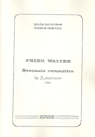 Serenata romantico für Zupforchetser  Partitur  