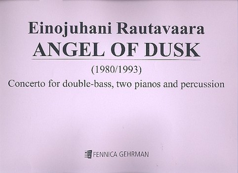 Angel of Dusk for double bass, 2 pianos  and percussion  score
