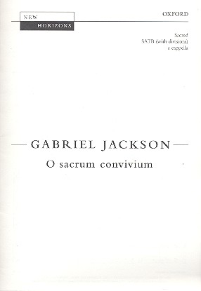 O sacrum convivium for mixed chorus  a cappella  score