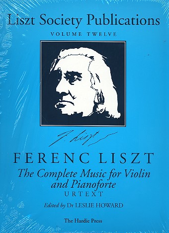 Liszt Society Publications vol.12  The complete music for violin and piano  