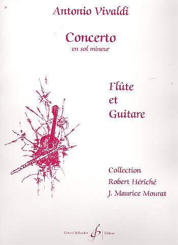Concerto en sol mineur pour flute et guitare&nbsp;&nbsp;partition et partie&nbsp;&nbsp;