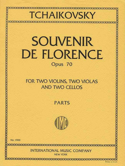 Souvenir de Florence op.70&nbsp;&nbsp;for 2 violins, 2 violas and 2 cellos&nbsp;&nbsp;parts