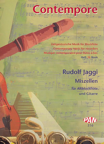 Miszellen für Altblockflöte und Gitarre  Partitur und Stimme  
