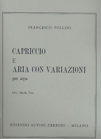 Capriccio e aria con variazioni  per arpa  
