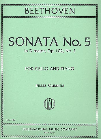 Sonata D major no.5 op.102,2&nbsp;&nbsp;for cello and piano&nbsp;&nbsp;