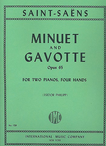 Minuet and Gavotte op.65&nbsp;&nbsp;for two pianos 4 hands&nbsp;&nbsp;2 scores