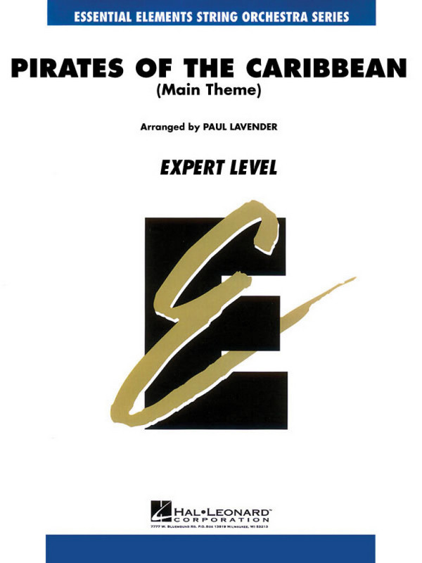 Pirates of the Caribbean  Main Theme for string orchestra (piano and percussion opt.)  score and parts (8/8/4/4/4)
