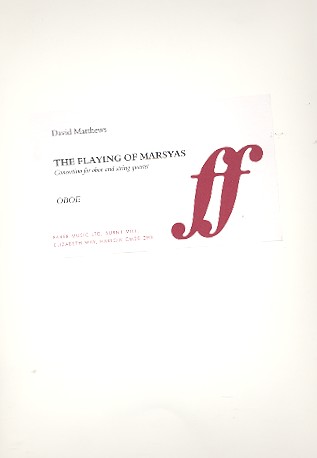 The Flaying of Marsyas op.42  Concertino for oboe and string  quartet,  parts