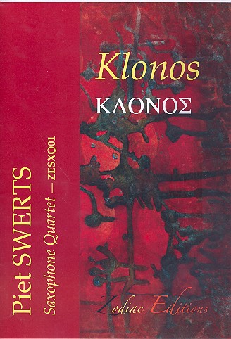 Klonos&nbsp;&nbsp;for 4 saxophones (SATBar)&nbsp;&nbsp;score and parts