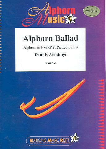 Alphorn Ballad for alphorn in F or Gb  and piano (organ)  