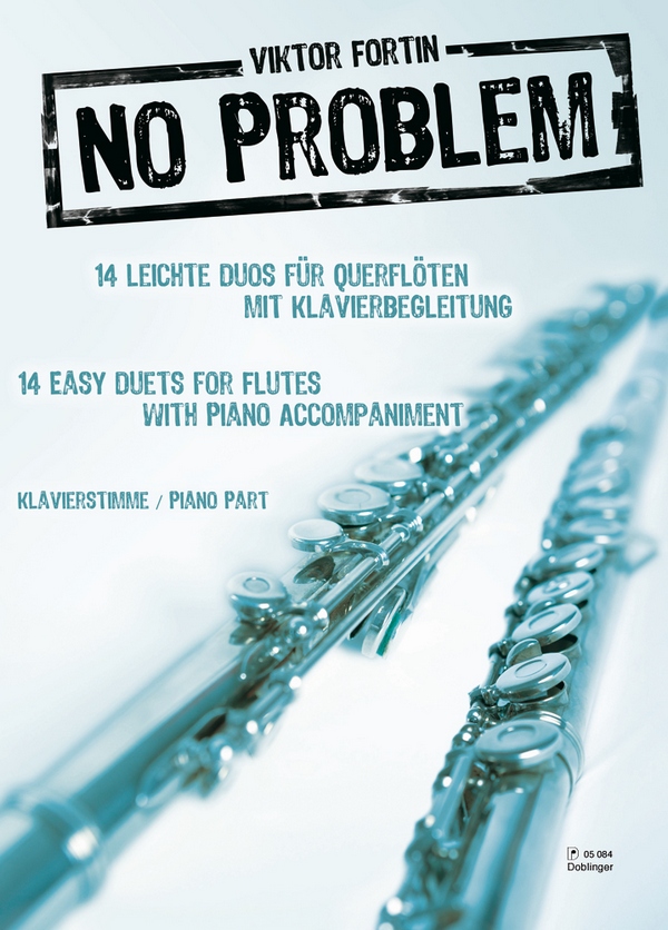 No Problem für 2 Flöten (Klavier ad lib)  Klavierbegleitung/Partitur  
