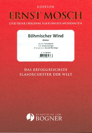 Böhmischer Wind:  für Blasorchester  Partitur und Stimmen