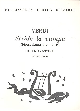 Stride la Vampa per mezzo-soprano&nbsp;&nbsp;e pianoforte&nbsp;&nbsp;