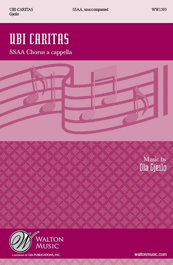 Ubi Caritas for female chorus (SSAA)&nbsp;&nbsp;a cappella&nbsp;&nbsp;score
