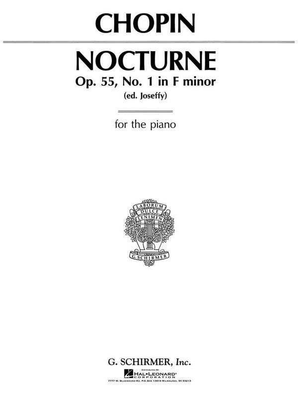 Nocturne in f Minor op.55,1&nbsp;&nbsp;for piano&nbsp;&nbsp;