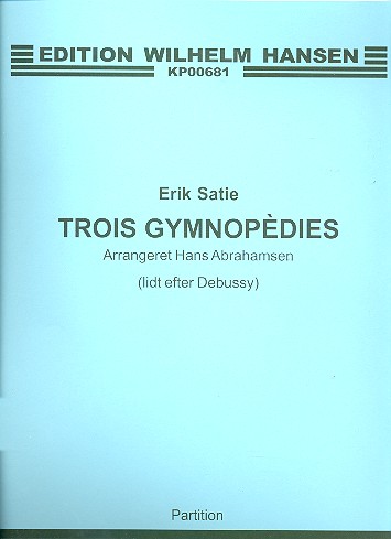 3 Gymnopédies for oboe and  string quartet  score,  archive copy