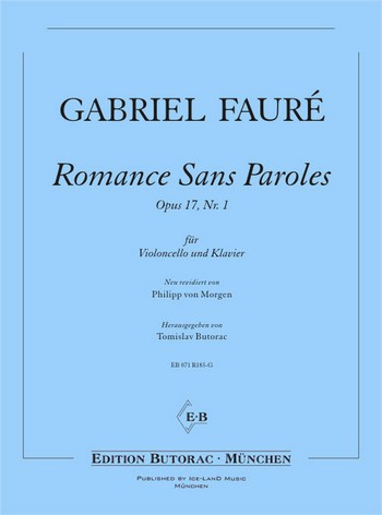Romance sans paroles op.17,1&nbsp;&nbsp;für Violoncello und Klavier&nbsp;&nbsp;