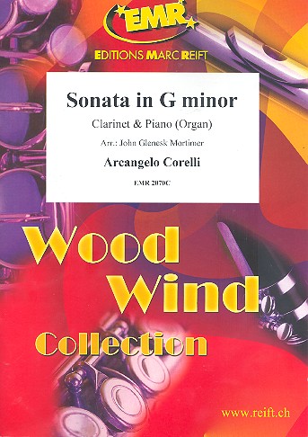 Sonate g-Moll für  Klarinette und Klavier (Orgel)  