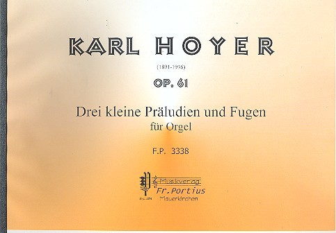 3 kleine Präludien und Fugen op.61  für Orgel  