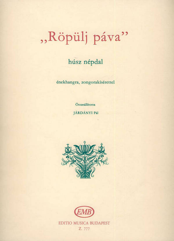 20 Ungarische Volkslieder: für Gesang  und Klavier (un)  