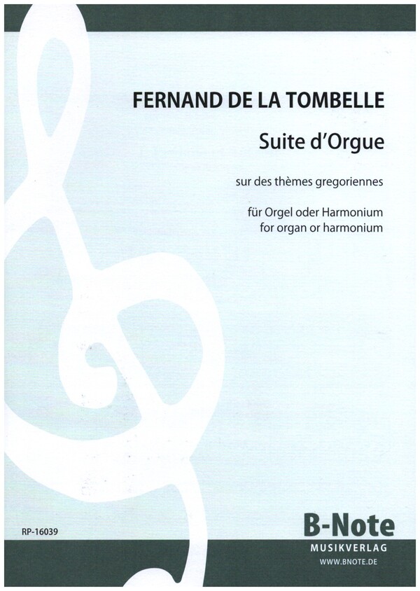 Suite d'orgue sur des thèmes gregoriennes  für Orgel (Harmonium)  