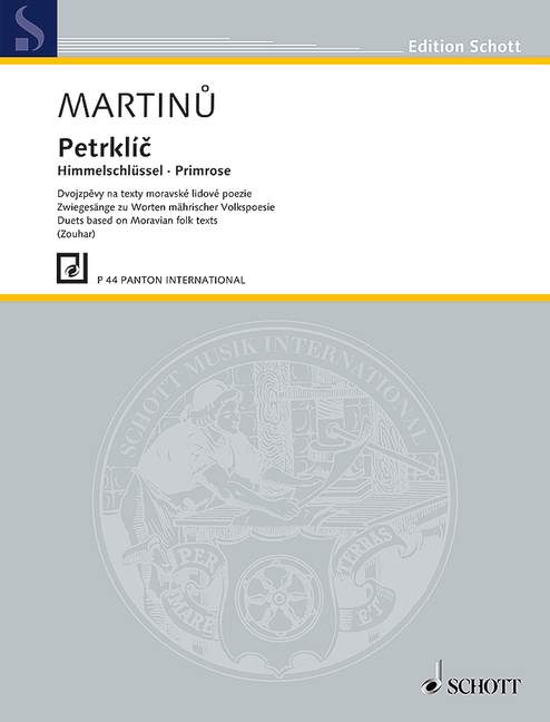Himmelschlüssel H 348  - Zwiegesänge zu Worten Mährischer Volkspoesie&nbsp;&nbsp;für Sopran, Alt, Violine und Klavier&nbsp;&nbsp;Partitur und Stimmen