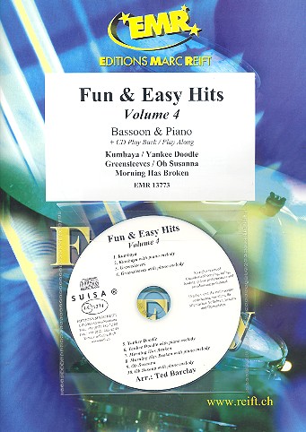 Fun and  easy Hits vol.4 (+CD)&nbsp;&nbsp;for bassoon and piano&nbsp;&nbsp;
