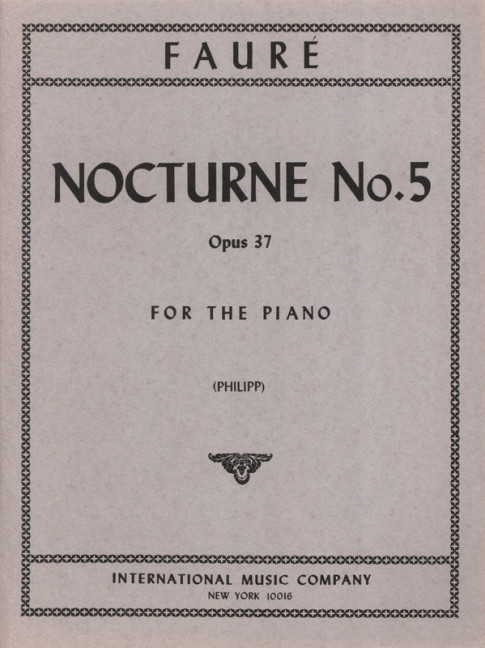 Nocturne no.5 op.37&nbsp;&nbsp;for piano&nbsp;&nbsp;